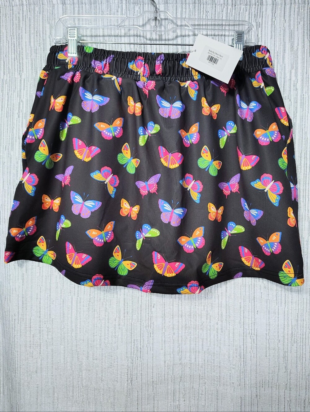 JessLeah Neon Butterfly Drawstring Skort - Picture 4 of 4